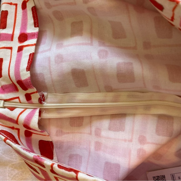 NEW ZARA Women's Pink Red Geometric Skort Tie Closure Size M - Picture 9 of 10